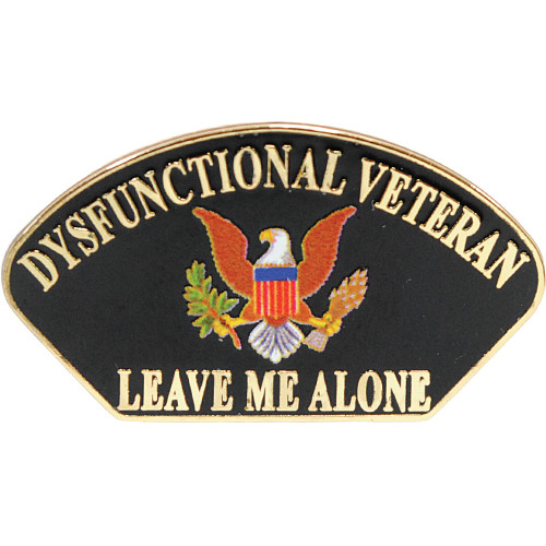 Dysfunctional Veteran Lapel Pin Eagle Emblems (P12322) Main Image