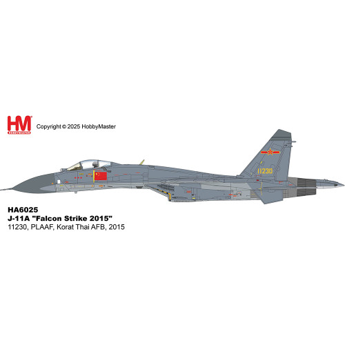 J-11A Flanker L 1/72 Die Cast Model PLAAF Korat Thai AFB Main Image