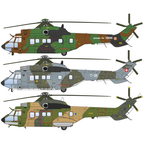 AS332 Super Puma 1/72 Kit Italeri (91096) Alt Image 3