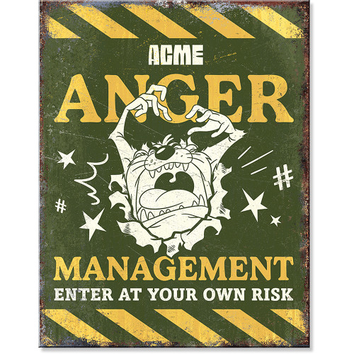 ACME Anger Management Metal Sign Desperate Enterprises (2883) Main Image