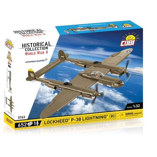 Lockheed P-38 Lightning (H) Fighter Building Brick Set Main Image