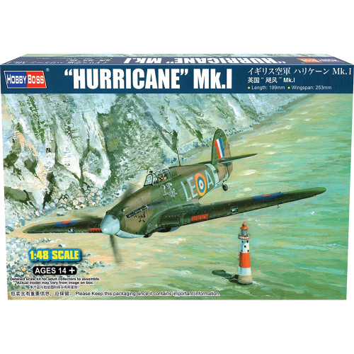 Hurricane Mk. I 1/48 Kit HOBBY BOSS (81777) Main Image