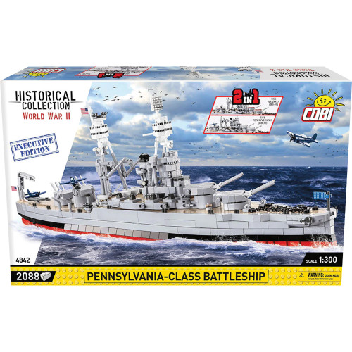 USS Arizona or USS Pennsylvania 2 in 1 Battleship Building Brick Set Main Image