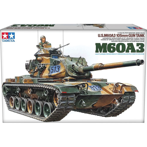 M60A3 105mm Gun Tank 1/35 Kit Tamiya (35140) Main Image