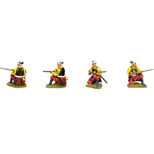 Kneeling Priming Ashigaru Arquebusier 1/30 Figure K&C (SW008) Alt Image 1