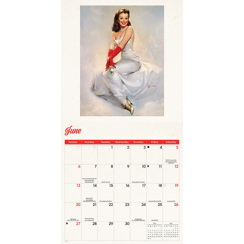 Pinup Girls 2027 Wall Calendar CAROUSEL (270807)  Alt Image 3