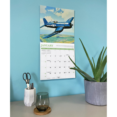 Classic Aircraft WWII 2027 Wall Calendar CAROUSEL (270853)  Alt Image 5