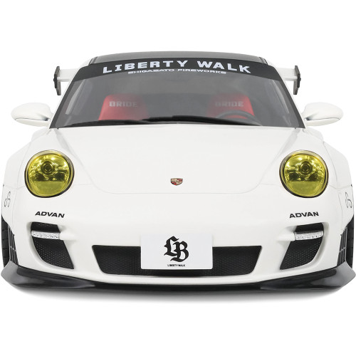 2024 LB-Works Porsche Turbo - White 1:18 Scale Alt Image 6