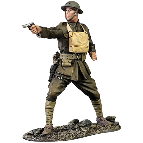 U.S. Marine NCO Firing M1911 Pistol 1/30 Figure WILLIAM BRITAIN (13073) Main Image