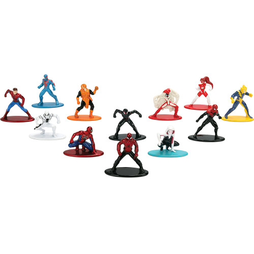 Marvel Spider-Man Nano Metal Figures 12-Pack Main Image