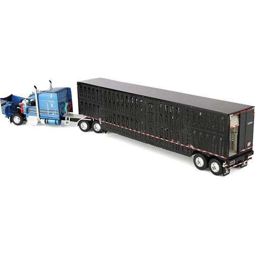 Peterbilt 589 with 72 Sleeper & Wilson Silverstar Livestock Trailer Alt Image 3