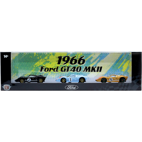 1966 Ford GT40 Le Mans Victory Row 3-Pack Alt Image 2