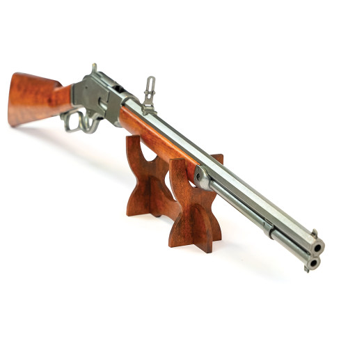 Model 1873 Lever Action Carbine Replica: Classic Grey Steel Alt Image 3
