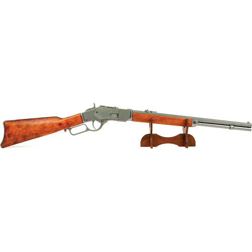 Model 1873 Lever Action Carbine Replica: Classic Grey Steel Alt Image 4
