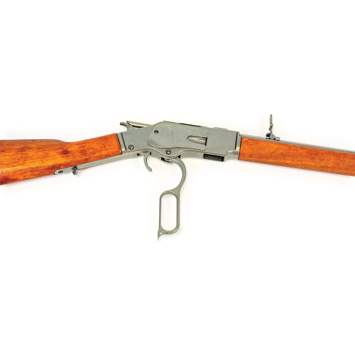 Model 1873 Lever Action Carbine Replica: Classic Grey Steel Alt Image 6