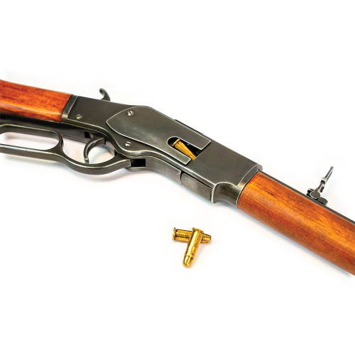 Model 1873 Lever Action Carbine Replica: Antique Blackened F Alt Image 6
