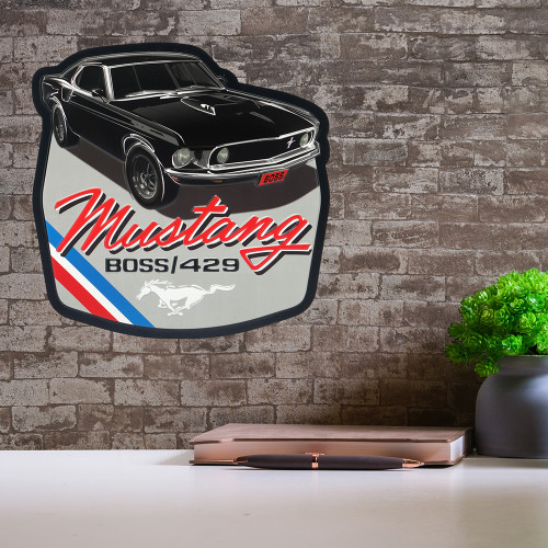Ford Mustang Boss 429 Embossed Metal Sign Alt Image 1