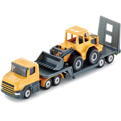 Tractor Trailer Low Loader With Front Loader