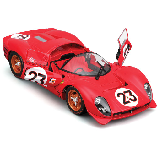 1967 Ferrari 330 P4 Daytona Diecast Model Kit - Red #23 Alt Image 2