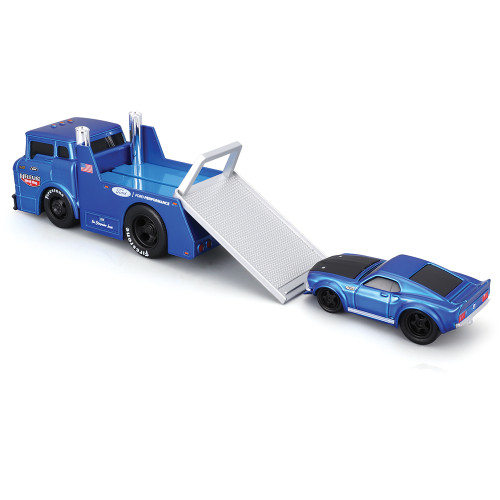1966 Ford C600 Flatbed & 1969 Mustang GT - Muscle Transports Alt Image 1