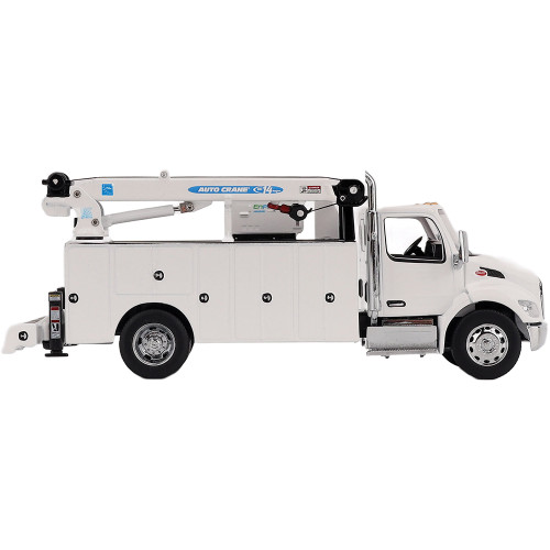 Peterbilt Model 536 Auto-Crane Titan85-Body HC14-Crane Work Truck with Miller EnPak - White Alt Image 4