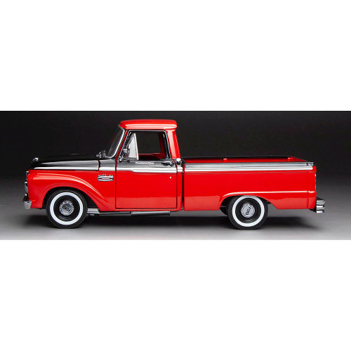1965 Ford F-100 Custom Cab Pickup - Red & Black Alt Image 1