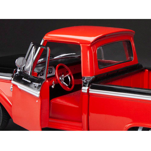 1965 Ford F-100 Custom Cab Pickup - Red & Black Alt Image 5