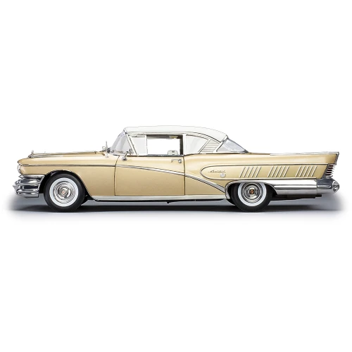 1958 Buick Limited Riviera Coupe - Glacier White / Gold Mist Alt Image 4