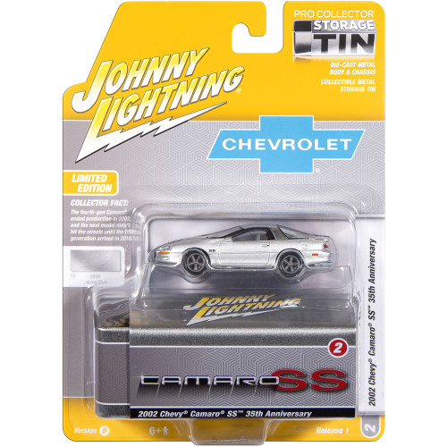 2002 Chevy Camaro SS 35th Anniversary w/Tin - Silver w/Black Stripes Alt Image 1