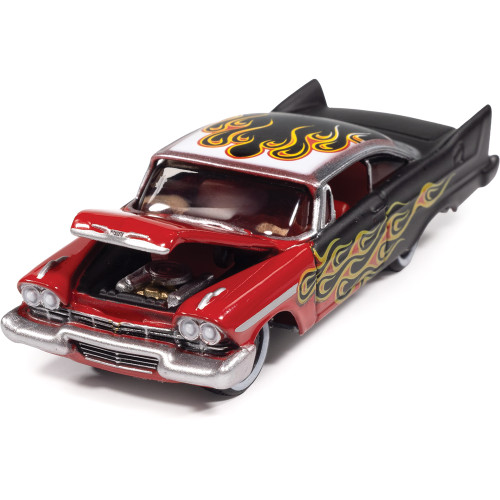 1958 Plymouth Fury (Kustomized) - Flat Black w/Flames Alt Image 1