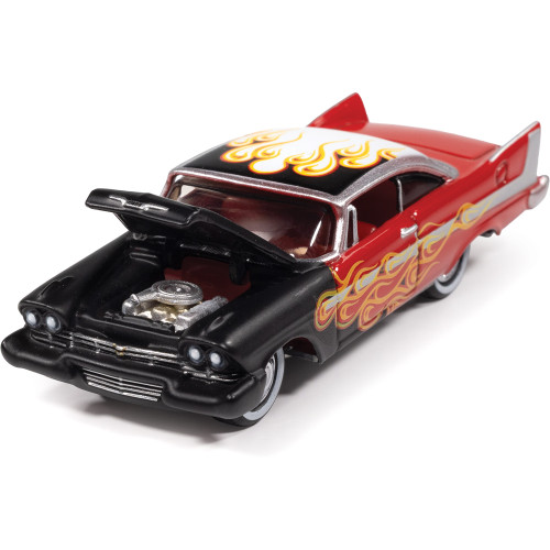 1958 Plymouth Fury (Kustomized) - Gloss Red /w Flames Alt Image 1