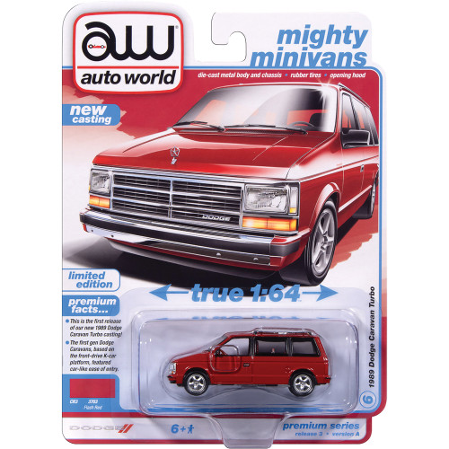 1989 Dodge Caravan Turbo - Solid Red "Flash Red-Custom Order" Alt Image 1
