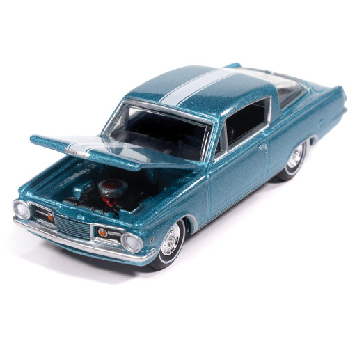 1965 Plymouth Barracuda Formula S - Medium Turquoise Poly w/White Stripe Alt Image 1