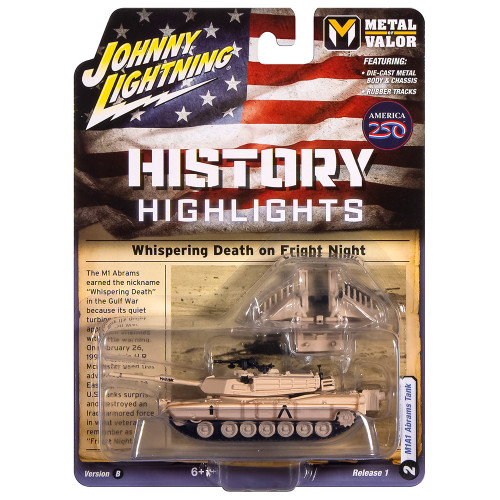 M1A1 Abrams Tank Whispering Death on Fright Night - Desert Tan Dirty Alt Image 1