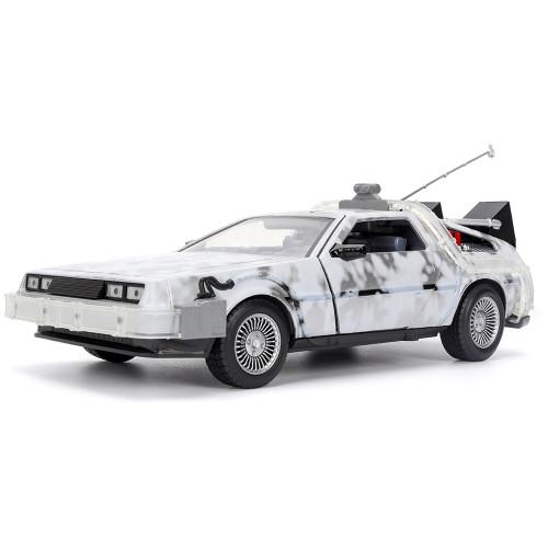 Back To The Future Part I - DeLorean Time Machine w/LIGHT - Frost BTTF Main Image