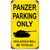 Panzer Parking Only Metal Sign Main Image