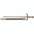 Richard the Lionheart Replica Sword Letter Opener with Scabbard Main Image