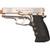 Sava Magnum 9mm Front Firing Blank Gun Semi Automatic - Chrome/Gold Main Image