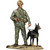 U.S.M.C. Dog Handler with Dog 1:30 Figure William Britain (13029) Main Image