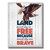 Land Of The Free Eagle Metal Sign  2802 Main Image