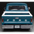 1965 Ford F-100 Custom Cab Pickup - Blue & White Alt Image 4