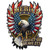 Eagle With Flag Love It Or Leave It Metal Sign FLY030 Main Image
