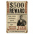 Wanted Jesse James Metal Sign V677 Main Image