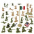 BMC BORDER WARS 1/32 PLASTIC FIGURES, U.S. VS. MEXICO - 34 P BMC TOYS (40038) Alt Image 1