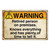 Warning: Retired Person Metal Sign  PTS978 Main Image