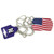 USA Flag Dog Tag Necklace  CK2145 Main Image