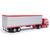 1:64 1950 Kenworth Bullnose - Red and White with vintage chrome trailer Alt Image 1