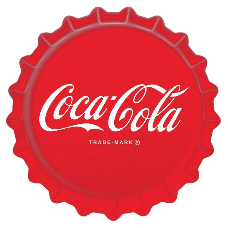 Coke Bottle Cap Metal Sign Main Image