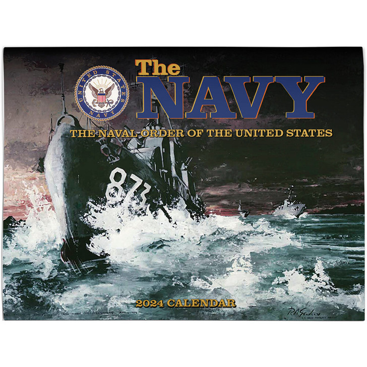 THE NAVY 2024 WALL CALENDAR Military Issue Collectibles   TMP26551 1  44229.1682609178 