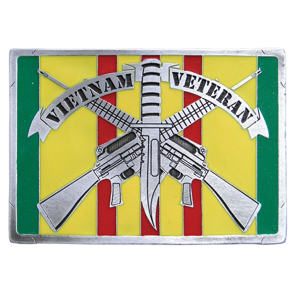 Vietnam Veteran Rifles Belt Buckle Main Image